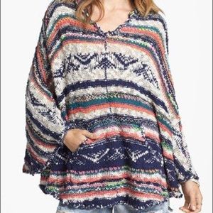 Free People Bubble Tea Poncho - Multicolor